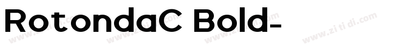 RotondaC Bold字体转换
